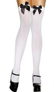 opaque-knee-high-socks--with-black-satin-bows